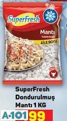 SUPERFRESH DONDURULMUŞ MANTI 1 KG